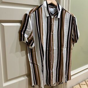 Denim & Flower Party Shirt | Size S